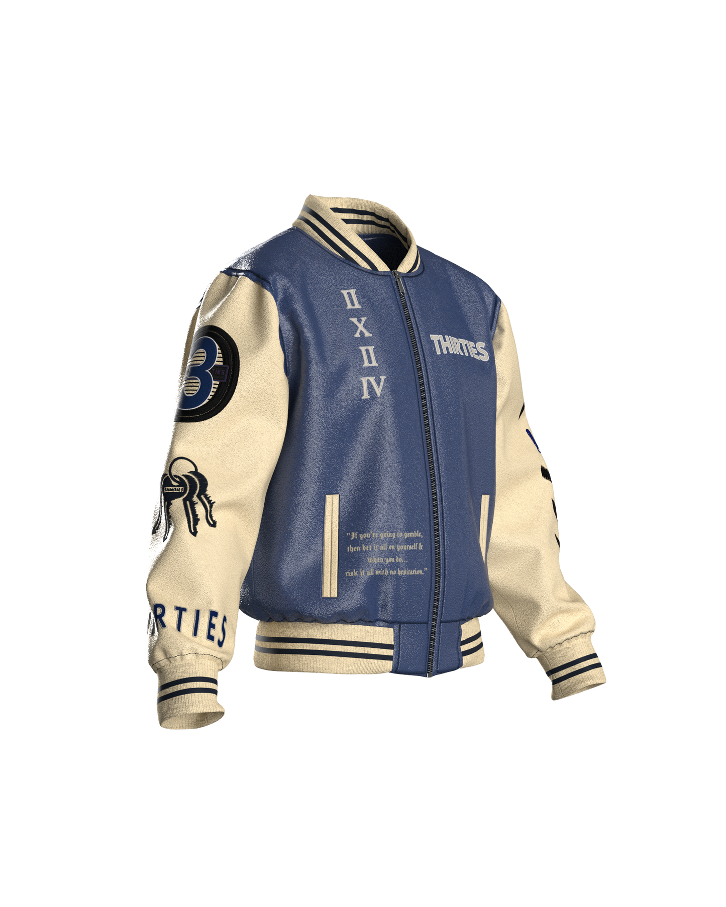 NAVY BONE JACKET