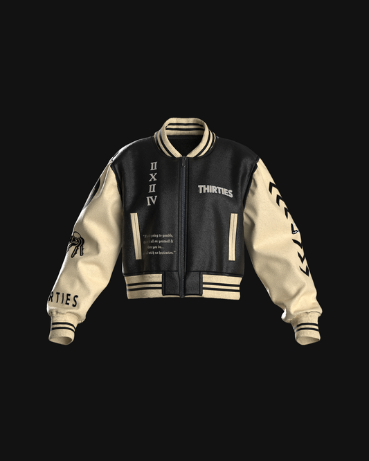 ONYX BONE CROPPED JACKET