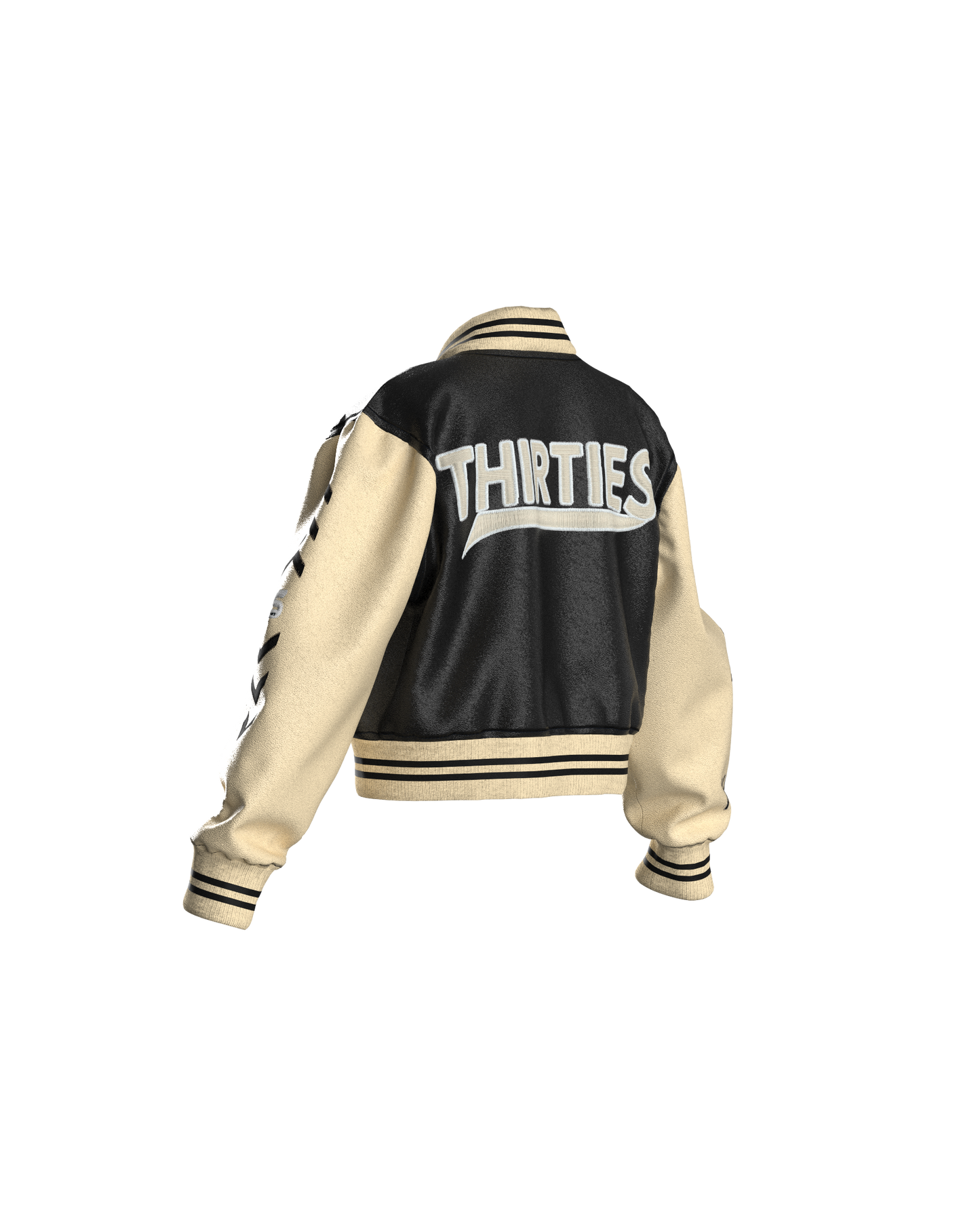 ONYX BONE CROPPED JACKET