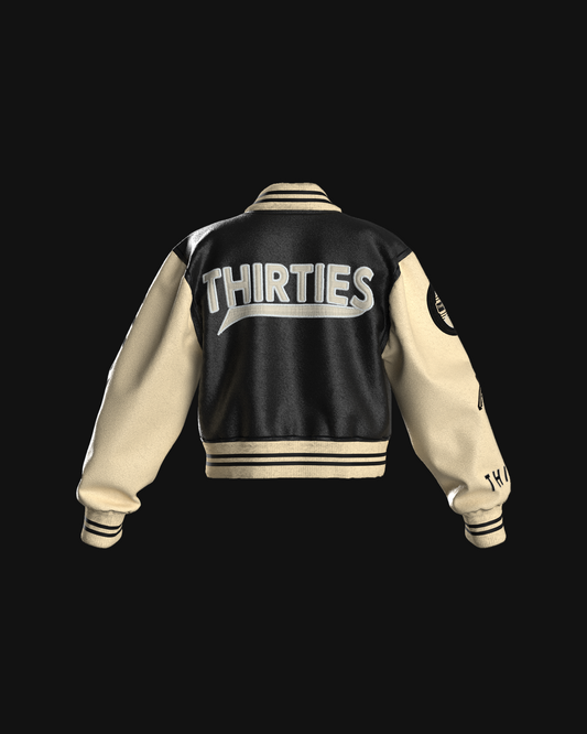 ONYX BONE CROPPED JACKET
