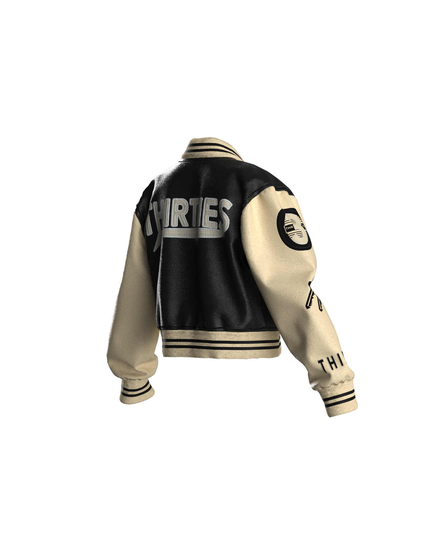 ONYX BONE CROPPED JACKET