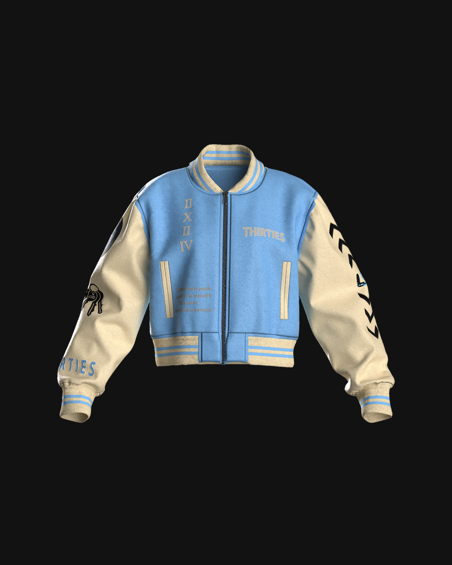 BABY BONE CROPPED JACKET