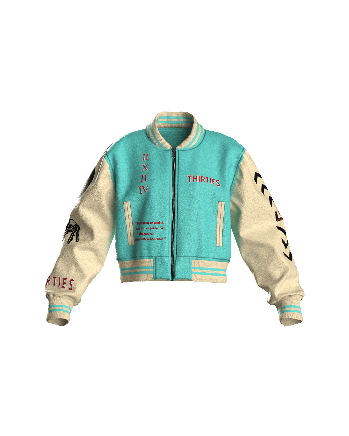 MYNT BONE CROPPED JACKET