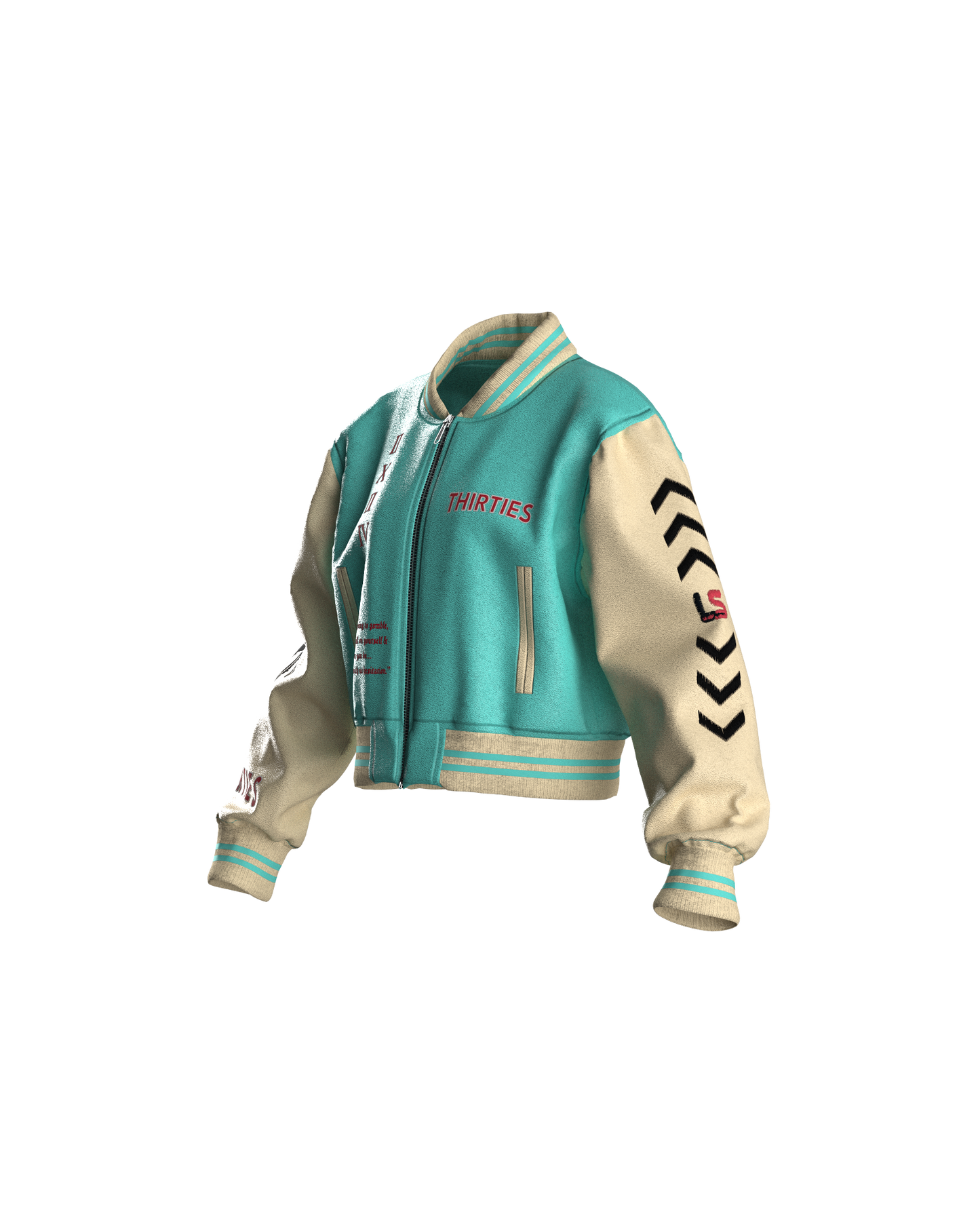 MYNT BONE CROPPED JACKET